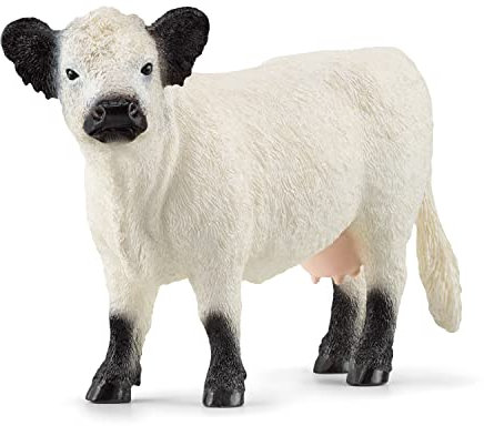 SCHLEICH 13960 Mucca Galloway, da 3 Anni, Farm World - Figura, 4 x 13 x 9 cm