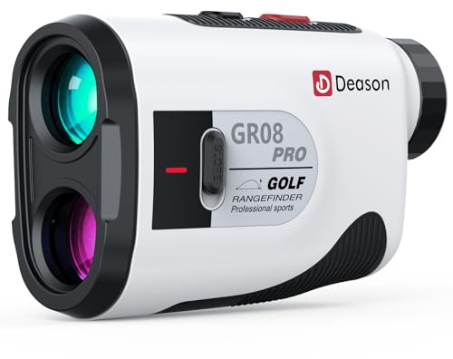 Golf Rangefinder with Slope,1300 Yards Laser Rangefinder,7X Magnification, Rechargeable Range Finders Golfing with Flag Lock Vibration,Speed Mode for Hunting Shooting as Thanksgiving Day Gift (White)