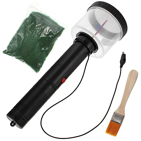 UPKOCH Electrostatic Mower for Flocking Kit Portable and Battery Operated for Scenic Modelling and Table Flocking Includes