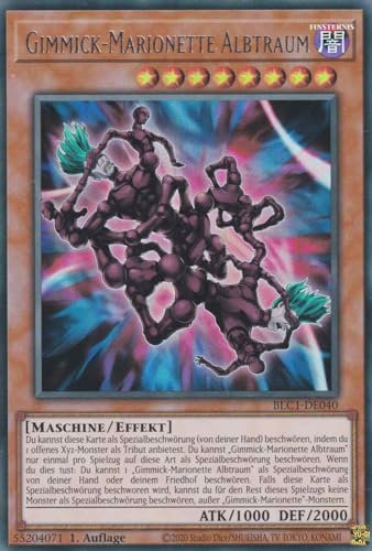 Gimmick-Marionette Albtraum Silber Ultra Rare BLC1-DE040 - Battles of Legend Chapter 1 - mit GamersHeaven Cardboard Guard