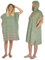 LeStoff Badeponcho - 100% Bio-Baumwolle - Leicht, Saugstark, Schnelltrocknend, Strandponcho, Handtuchponcho, Surfponcho, Umkleideumhang, Handtuchkleid, Duschponcho, Umziehponcho (Olive-Orange, M)