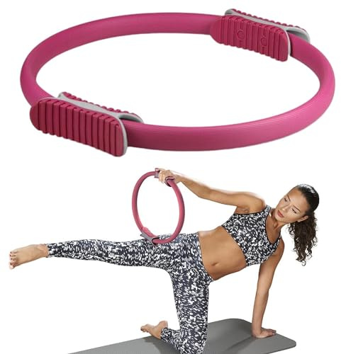 Sghtil Yoga-Ringe für Stretching, Yoga-Ring für Beine, rundes Yoga-Rad für Rücken, Arme – leichte Ausrüstung für grundlegende Übungen zur Verbesserung der Ausdauer und des Gleichgewichts des Körpers