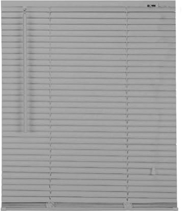 APEX FURNISHINGS PVC Venetian Blinds - 25mm Slats Easy Fit PVC Window Blinds Child Safe Fittings Trimmable curtains Windows Shutters for Home Office (Grey 90W x 150L cm)
