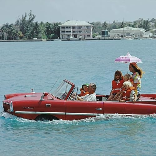 ASEXCE OLGNBY Slim Aarons Vintage Landscape Wall Art Carteles y Grabados Modernos Yate Lienzo Pintura Cuadros Estéticos Para La Decoración De La Sala De Estar 50x70cmx1 Sin Marco