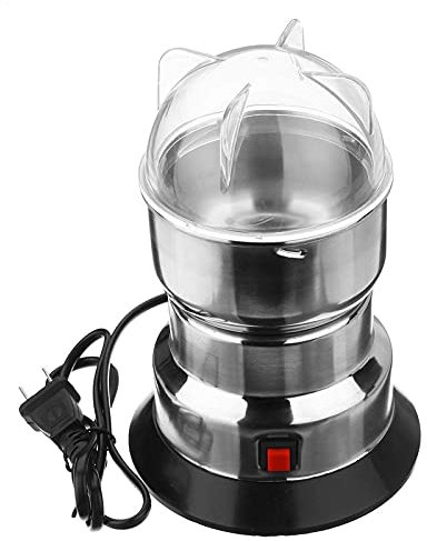 OZBME Molinillo de café eléctrico para Cocina, Cereales, Frutos Secos, Frijoles, Especias, Granos, máquina de molienda de 10 Segundos, Multifuncional, Regalo para el hogar y la Familia.