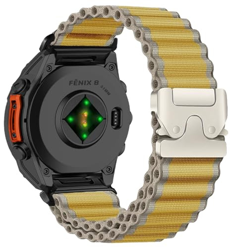 RanBluu QuickFit 26 mm armband för Garmin Fenix 8 Pro/Tactix 8/Quatix 8 51 mm