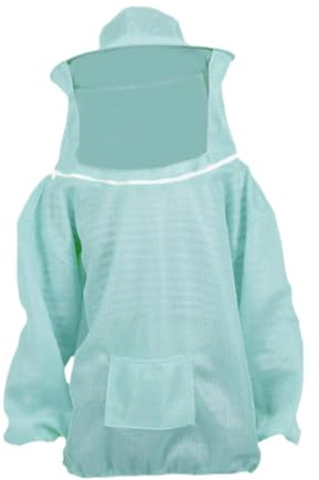 Perfeclan Traje de Apicultura, Traje de Apicultura para Patio Trasero y de protección para apicultores, con Capucha ventilada, Chaqueta y, Azul Claro
