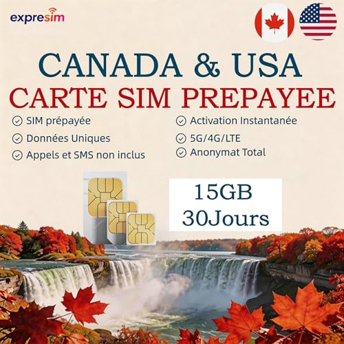 USA & Kanada SIM-kort med Hawaiitäckning | Exklusiv förbetald data | Höghastighets 5G/4G/LTE | 15GB under 30 dagar | Inget abonnemang & ingen registrering krävs | Omedelbar aktivering