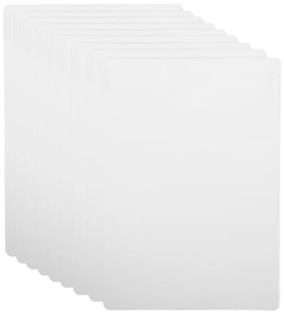 FOMIYES Feuilles Pochoir Réutilisables 10 Pièces en Plastique Transparent pour Dessin 3D et Peinture, Accessoires pour Stylo et Artisanat