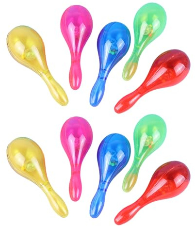 ZWWAAZHF Maracas LED que cambian de color, 6 patrones de luz dinámicos, perfectos para eventos de DJ, reuniones, fiestas