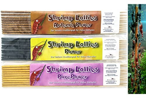 Schmitt Aquaristik Shrimp Lollies Power Set / 3x10 Stück = 30 Stück / Garnelen Lutscher Stangen
