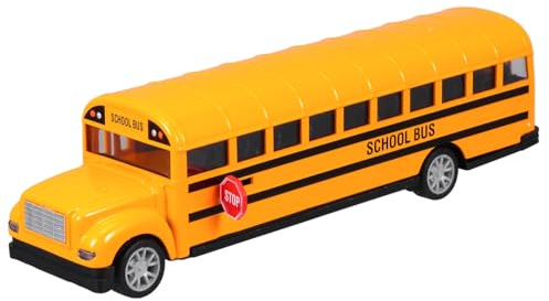 NUOBESTY Autobús Escolar Juguete 1:16 Autobús Escolar Niños Juguete Modelo Diecast Aleación Pull Back Bus Niños Coche para Regalos de Fiesta Casa de Juegos