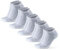 DANISH ENDURANCE Ankle Running Socks, Trainer Socks, Anti Blister, for Sports, Men & Women, Unisex, 5 Pack, White, 9-12