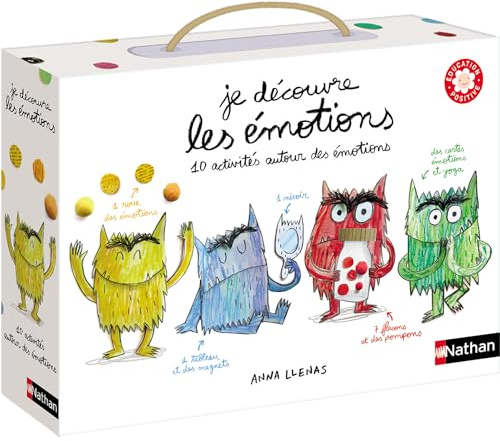 Nathan - Je découvre les émotions - Education positive - coffret d'activités originales pour découvrir ses émotions - Pour enfants à partir de 3 ans