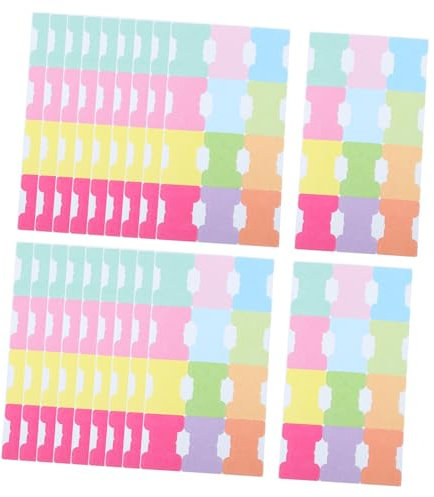 Tofficu 20blätter Selbstklebende Registerreiter Haftregister Farbiges Design Für Organisation Seitenmarkierungen Für Dokumente Bücher Und Notizen Leicht Anzuwenden Und Dauerhaft