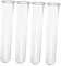 HEALEEP 4Pcs Glass Test Tubes Plant Propagation Vases for Hydroponic Plants Cuttings Holder - Flower Bud Planter Display for Office Home Desktop Decoration