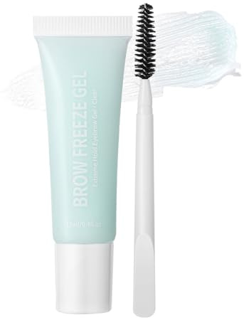 Gel de Cejas Maquillaje,Fijador De Cejas - 12 ml Impermeable Duradero Natural Secado Rápido Gel con Pincel para Mujeres y Chicas en Fiestas Casual Bodas Festivales Viajes Diarios