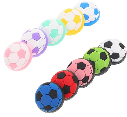 DOITOOL 10 Pezzi Tappi per Impugnatura Joystick da Calcio Antiscivolo in Silicone per Controller di Nuova Generazione con Copertura Levetta del Pollice Ergonomica e Resistente,