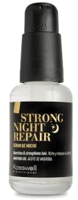 KOSSWELL PROFESSIONAL - Sérum Capilar Strong Night Repair, 50 ml, Aceite de Andiroba, para Cabellos Secos, Nutre, Repara y Regenera el Cabello, Antifrizz, Sella Puntas Abiertas, Brillo y Suavidad