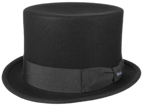 LIPODO Sombrero de Copa de Fieltro Mujer y Hombre Made in Italy Boda Cinta Verano Invierno