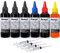Aomya 600ml Universal Dye Ink Refill Kit for HP Canon Epsn Brother Lexmark Printers Compatible Cartridges Refillable Cartridge CISS CIS System 4 Color Set with 4 Free Syringes (3BK, C, M, Y)