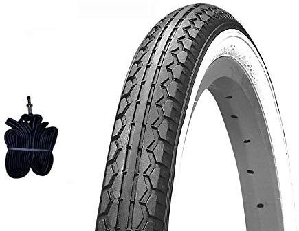 Reifen Kenda 24 x 1,75 (47-507) + Reifen weiß schwarz grau grau Hollandrad Kinder 24 Zoll