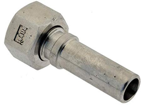 Schlauchtülle mit Überwurfmutter und Sicherungsbund G 1 1/2 - 38 mm, Edelstahl DIN 2817