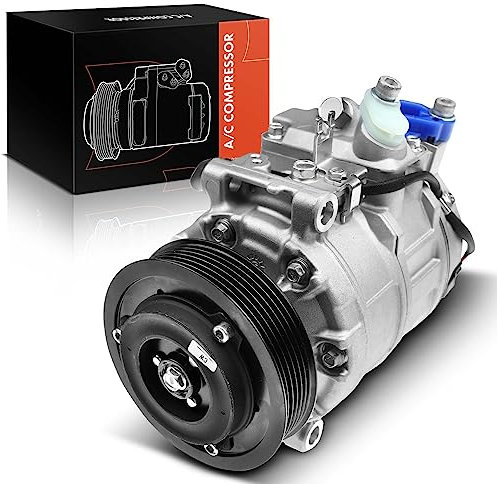 Frankberg Klimaanlagen Kompressor mit Kupplung Benzin Kompatibel mit A4 8E2 A4 Avant 8E5 A4 Cabriolet 8H7 A6 4B2 A6 Avant 4B5 Replace# 8E0260805S, inkl. Öl vorbereift