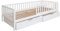Ehrenkind® Kinderbett Buche | FSC® Zertifiziert | Kinderbett mit Rausfallschutz | Massivholz inkl. Lattenrost | 200x90cm weiß mit Doppelschublade | Bett 90x200 | Kinder Bett