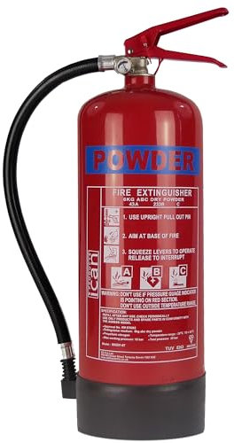 iCan 6kg Powder Fire Extinguisher - Wall Mount - Industrial-Grade Defense for Diverse Fires