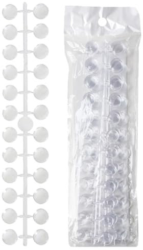 YUUSIKCO 120 pcs Présentoir Vernis Ongles Rond, Présentoir Faux Ongles Couleur Nuancier d'Affichage Nuancier Ongles Eventail Transparent et Naturel Nuancier Ongles Presentoir Ongles Nuancier