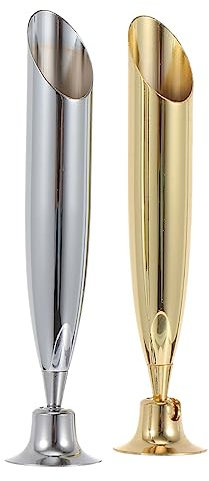 NUOBESTY 4pcs Stainless Steel Pen Holder Multi-functional Pen Storage Stand European Design