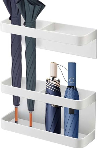 Upriver Schirmständer, Magnetischer Regenschirmständer, Wandmontage Regenschirmständer, Magnetischer Schirmhalter für Lange/Kurze Regenschirme Zuhause und Drinnen Schirmhalter