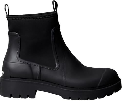 Calvin Klein Bottes Mid Boot Homme Combat Rain Boot à Talon, Noir (Triple Black), 42
