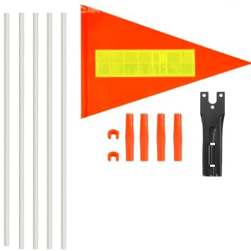 Fahrradfahne für Kinder, Fahrradwimpel, Klingel Fahrrad Kinder - Laute, Einfach zu Installierende Flagge mit Reflektierenden Streifen