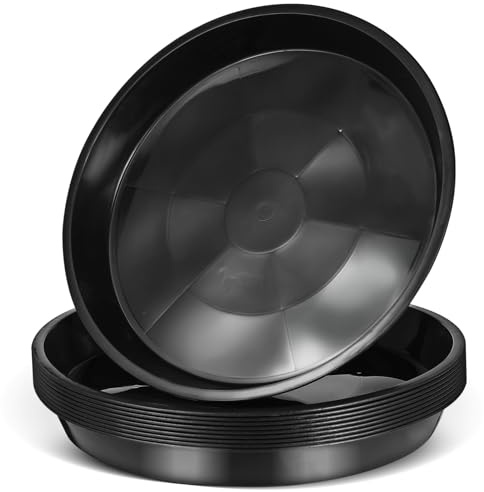 TOYANDONA 10pièces Plateaux pour Pots de Fleurs Bacs de Fond pour Jardinières Supports pour Bonsaïs et Palettes pour Pots de Fleurs