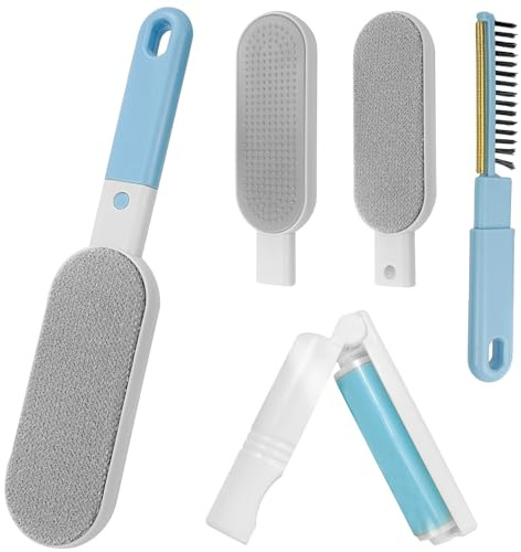 Pet Hair Remover Lint Brush, Self Cleaning Lint Brush, Double Sided Self Cleaning Loose Hair Catcher, Reusable Fur Remover, with Reusable pet
