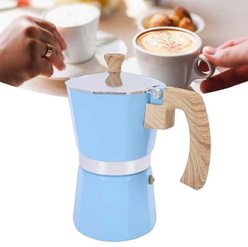 Goshyda Caffettiera da Piano Cottura, Lega di Alluminio Resistente, Design Pratico e Intuitivo per Esigenze di Produzione di Birra a Lungo Termine in Casa e in Campeggio