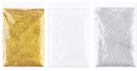 60 g di glitter oro argento bianco fai da te polvere glitter per fai da te polvere artigianale festival glitter polvere fine glitter polvere glitter per unghie viso candele glitter polvere glitter