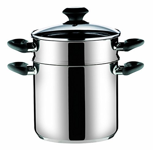 Tescoma, pentola Pastaiola acciaio inox 18/10 e coperchio vetro, capienza 7,5 LT.