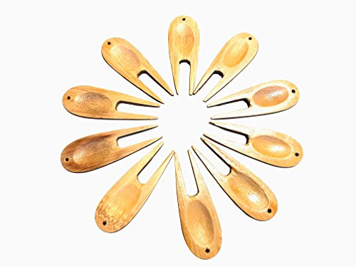 LL-Golf 10er Oder 100er Set Golf Bambus Pitchgabel/Divot Tool (100)