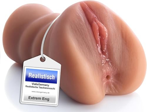 Realistischer Masturbator [EXTREM ENG] - Taschenmuschi für Männer mit 3D Kanal + sex spielzeug Pussy Realistisch Groß mit 3D Muschi Klitoris Anal Erotik Sexspielzeug für Männer