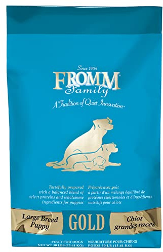Fromm Large Breed Puppy Gold Premium Dry Dog Food - Dry Puppy Food for Large Breeds - Chicken Recipe - 30 lb