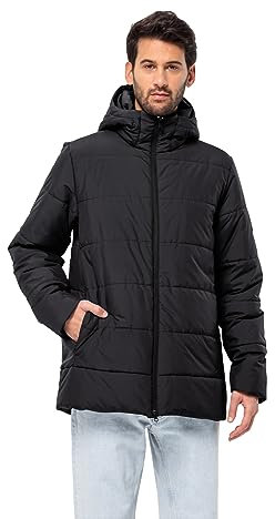 Jack Wolfskin Herren DEUTZER Long JKT M Jacket, Black, 3XL