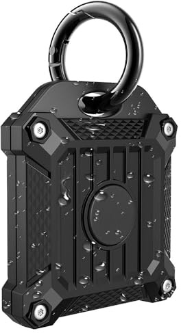 Tile Mate 2022 2024 Tracker Cover Anti-Scratch Waterproof Case with Keychain for Carabiner, Keys, Bags, Cat Dog Collar Holder