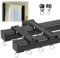 Vorhangschienen, Gardinenschiene aus Aluminium, Deckenbefestigung 2-läufig für Schiebevorhänge, Robust Decken Vorhang-Schiene, Schwerlast Gardinenschiene, Decken- Oder Wandmontage Gardinenstange (Col