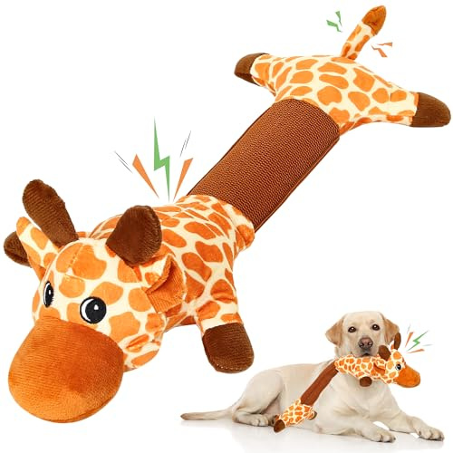 Iokheira Peluche para Perros Juguetes con Sonido para Perros Juguetes Interactivos para Grandes Juguete de Peluche para Masticar para Pequeños con Papel Crujiente para Juegos de Buscar y Tirar