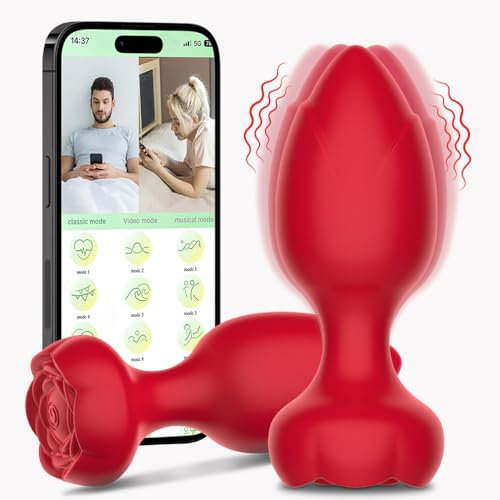 Vibratoreper Uomo Professionale Plug Analesex con APP, Vibratoreper Donna Professionale Sex Toys Anal Plug con 9 Modalità di Rotazione Sexytoysys donna, Anali Plug Dildo Sexytoysys Uomo Vibratoriper
