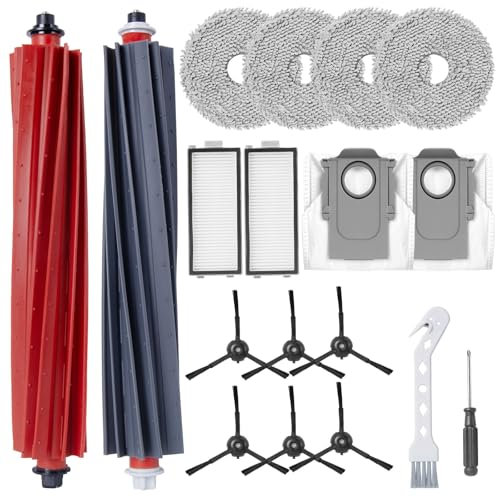 Heykewi Kit d'accessoires pour Roborock Qrevo Master/Qrevo Slim Robot aspirateur (18 Accessoires)