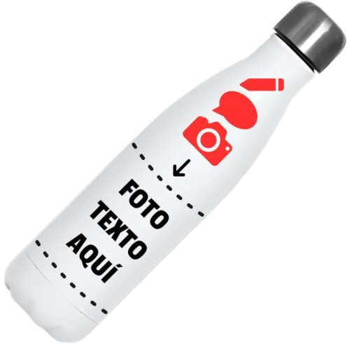 LaTostadora Botella Termica Personalizada - Botella Agua Acero Inoxidable Personalizada - Regalo Personalizado Original Profe Niño